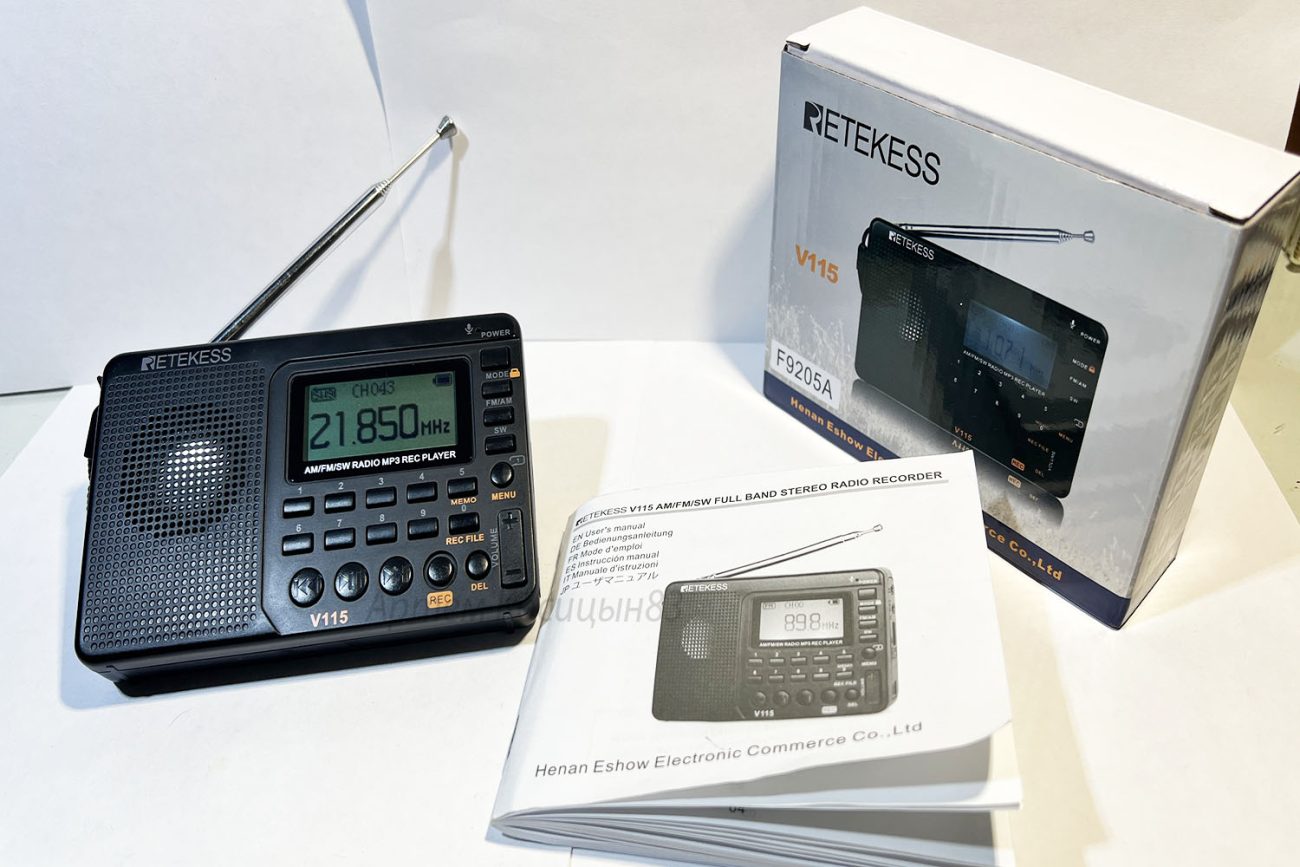 Подробнее о статье Радиоприемник RETEKESS V115.Отличный звук FM+медиа